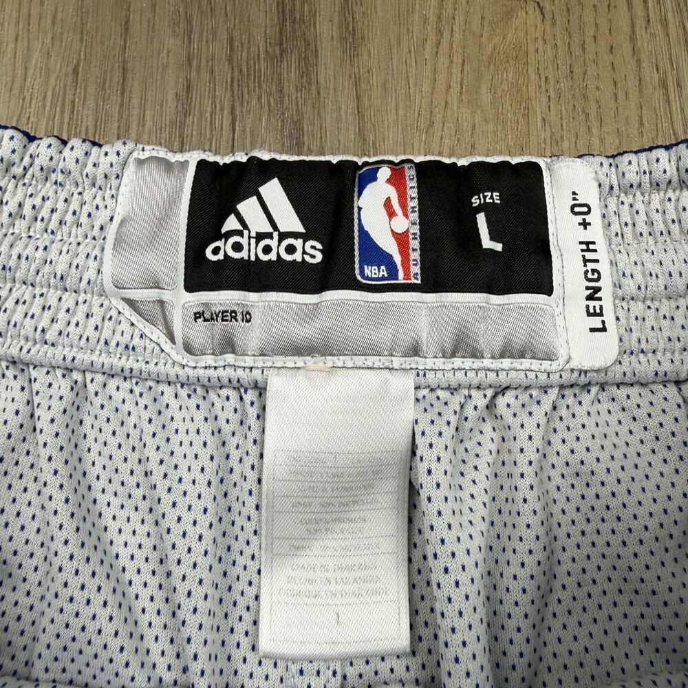 Philadelphia 76ers Shorts Mens Large Blue NBA Basketball Adidas Mesh Game - Picture 4 of 8